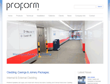 Tablet Screenshot of proformsystems.co.uk